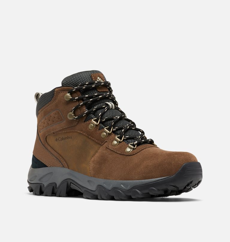 Botas Montaña Columbia Newton Ridge™ Plus II Gamuza Impermeables Hombre Marrom Oscuro Grises Oscuro | GME1124TY